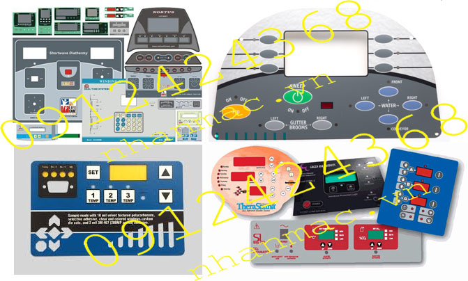 5-Tem nhãn mác decan phím bấm mềm hệ điều khiển điện tử 3
