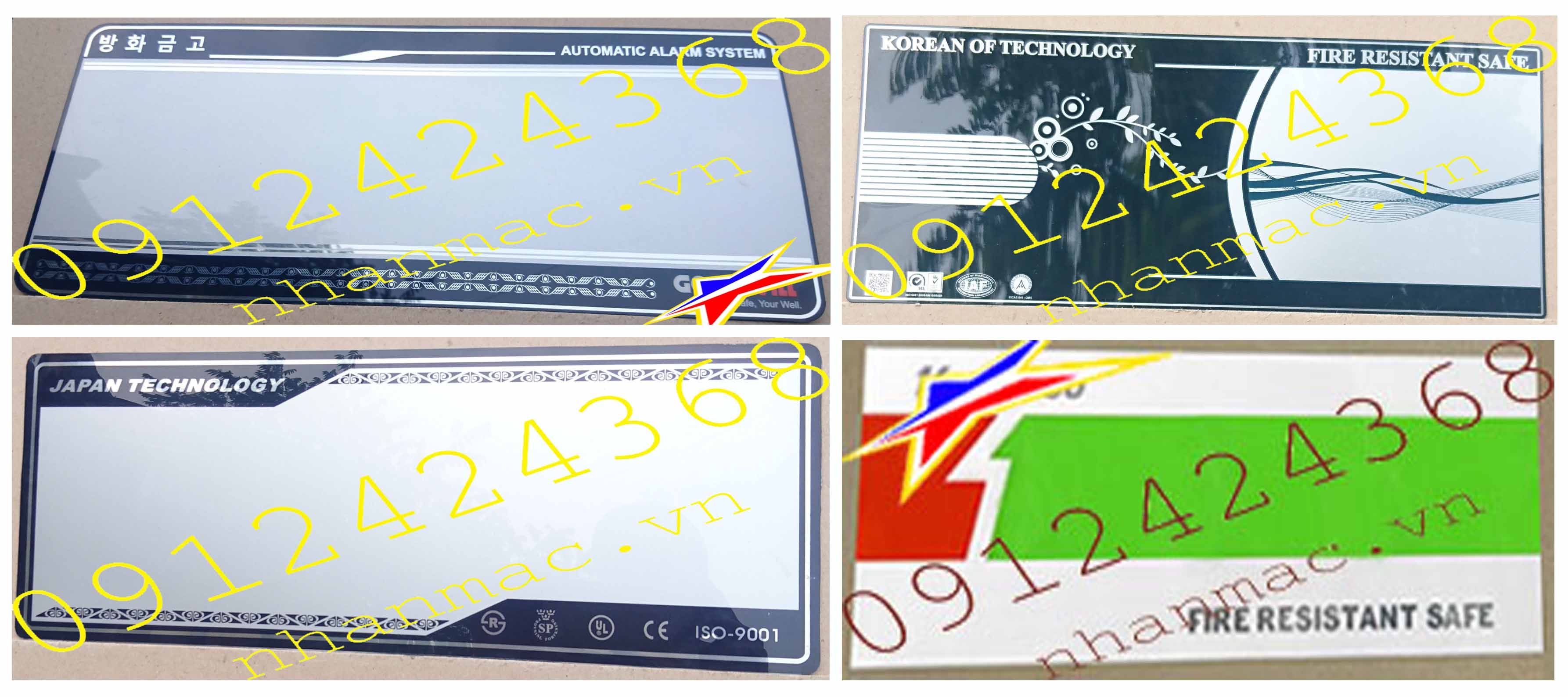 KB3-Tem nhãn mác mặt nạ mặt ốp két sắt két bạc 1