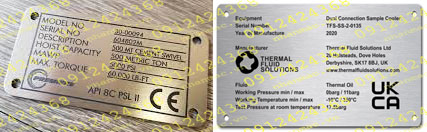 LTM4- Logo tem nhãn mác Tag name plate hợp kim nhôm đồng inox kim loại làm từ Inox chịu đựng nhiệt độ