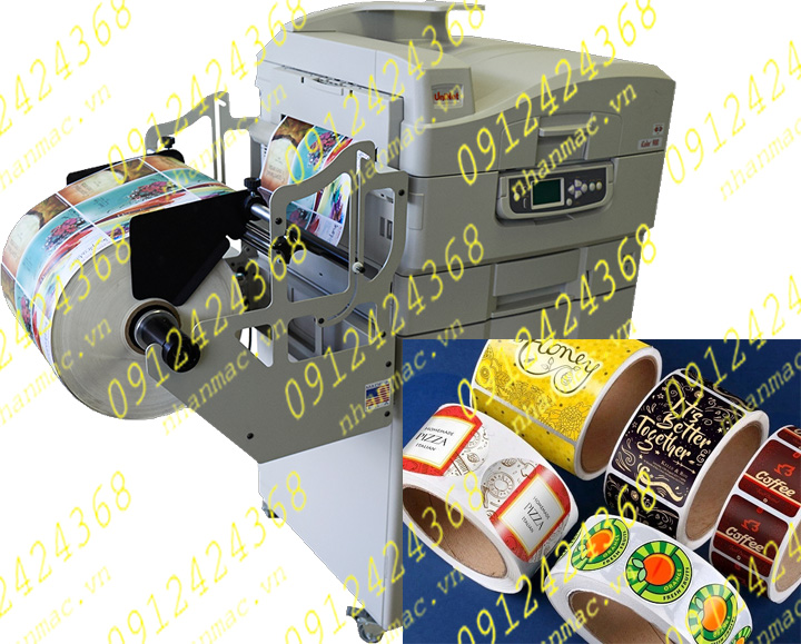 LTN26- Labels nhãn dán tem nhựa - mác giấy in trên vật liệu Decal in ấn theo PP in KTS