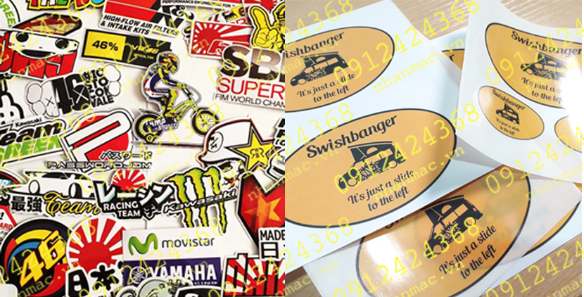 LTN5- Labels nhãn dán tem nhựa - mác giấy in trên vật liệu Decal được SD nhiều