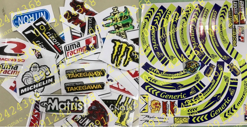 LTN8- Labels nhãn dán tem nhựa - mác giấy in trên vật liệu Decal giấy được TKĐD