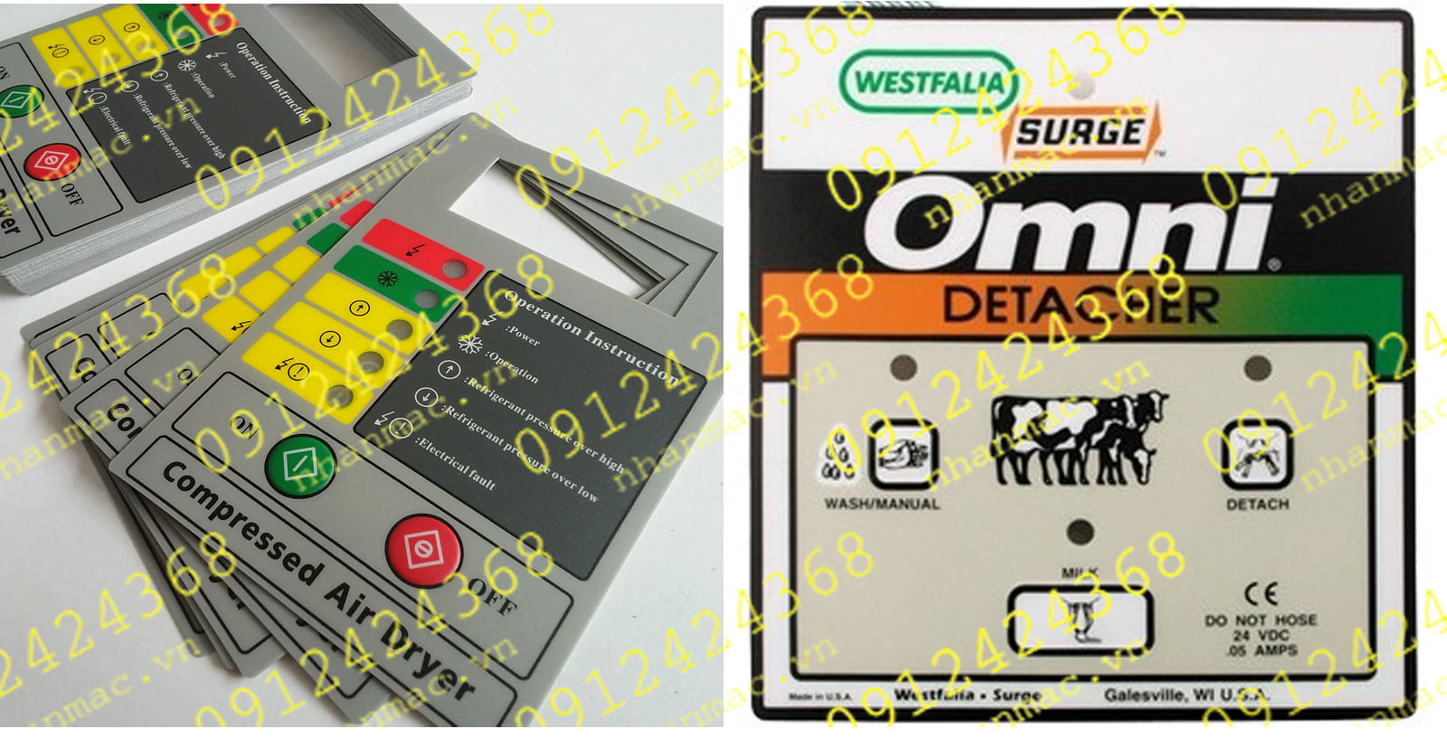 MD5-Miếng dán nhấn nút nổi làm tấm che mặt bàn phím bảng điều khiển thể hiện được nhiều nội dung