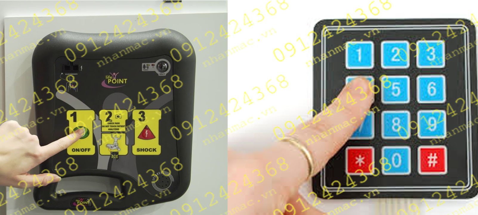 MN8- - Màng nhựa nhấn nút nổi in mực dẫn điện làm bàn phím bấm  được bạn kiểm tra lần cuối và dán lên bảng điều khiển - Copy