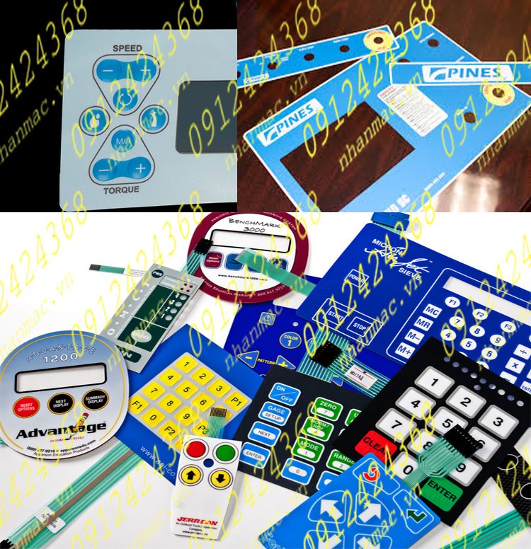 MPN3 Miếng phủ nhựa nhấn nút nổi làm tấm che bàn phím bấm bảng điều khiển TK nhiều nội dung