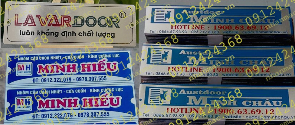 TCTH1- Tem nhãn mác cửa cuốn cửa kính- thủy lực- nhôm hệ giúp chúng ta quảng bá thương hiệu