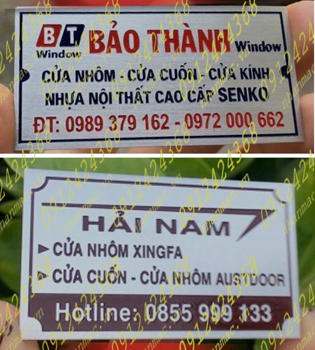 TCTH14- Tem nhãn mác cửa cuốn cửa kính- thủy lực- nhôm hệ bằng CL nhôm có độ cứng