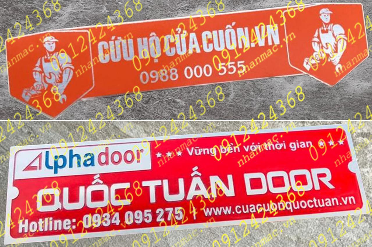 TCTH22- Tem nhãn mác cửa cuốn cửa kính- thủy lực- nhôm hệ in flexo là giải pháp tối ưu