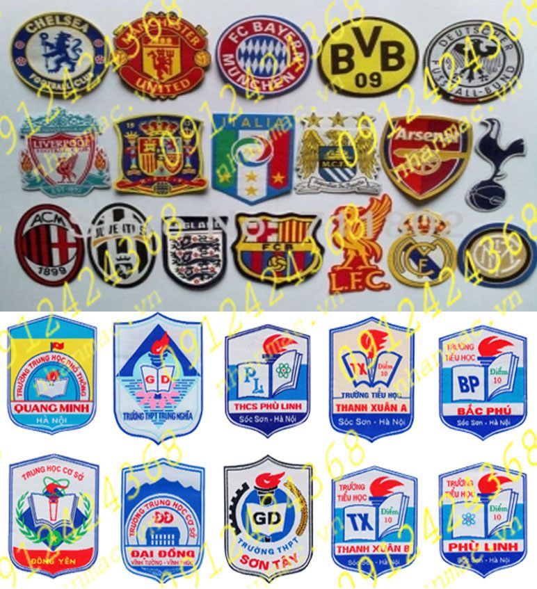 TVT12- Tem vải in thêu dệt nhãn mác Logo quần áo thời trang may mặc làm Logo cho các loại đồng phục