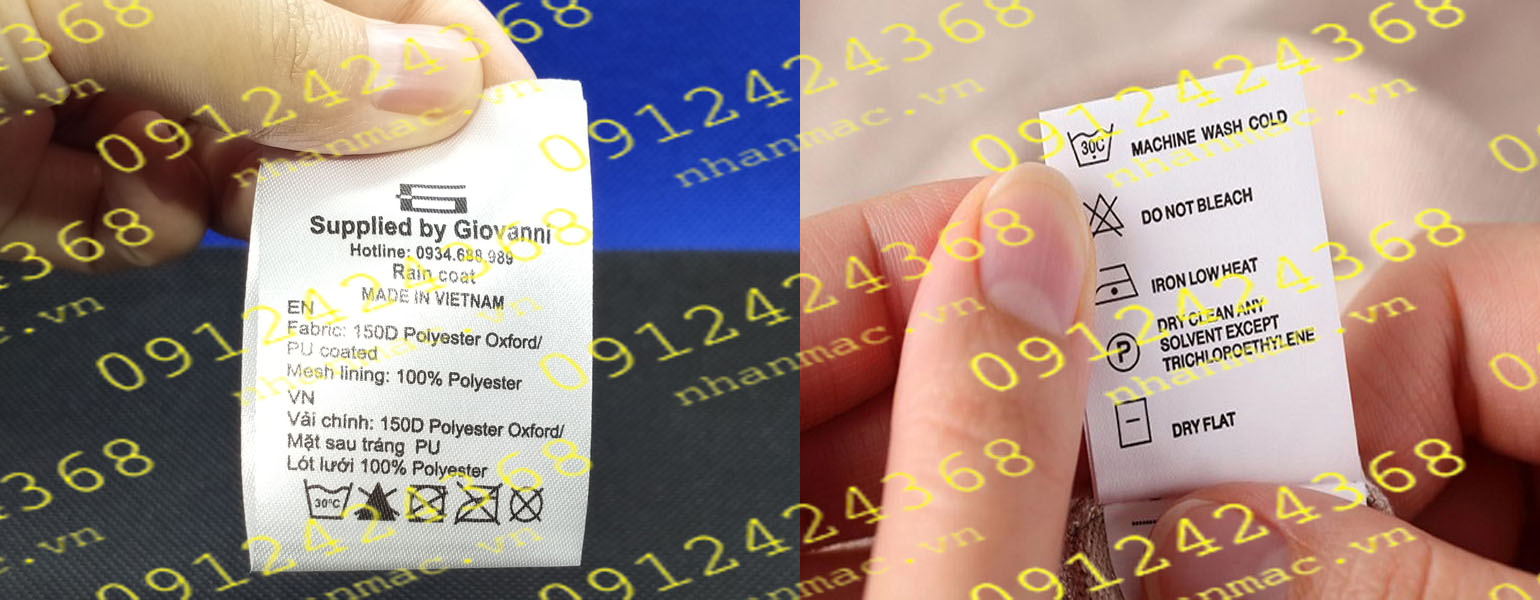 TVT32- Tem vải in thêu dệt nhãn mác Logo quần áo thời trang may mặc được Thiên Lương sản xuất luôn có giá thành cạnh tranh