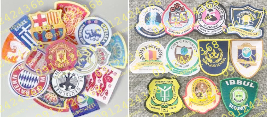 NSLV25 Nhãn Cotton Satin lụa vải in thêu dệt phù hiệu tem mác đồng phục áo quần được Thiên Lương CCKH